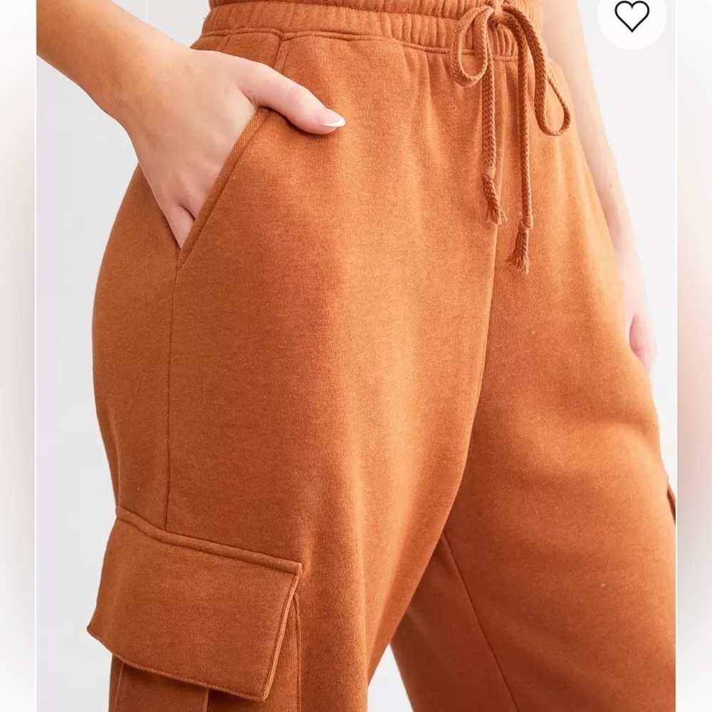 Gilded Intent (Buckle) Rust Jogger Pants size medium. - Picture 13 of 13